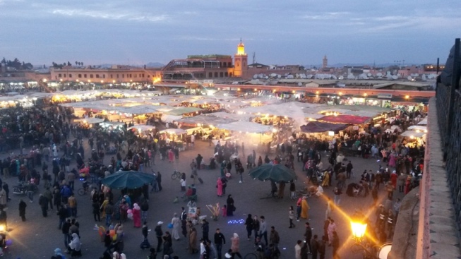 Piazza Djemaa El-Fnaa a Marrakech