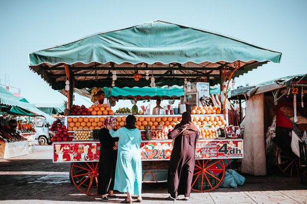 Spremuta d'arancia a Marrakech